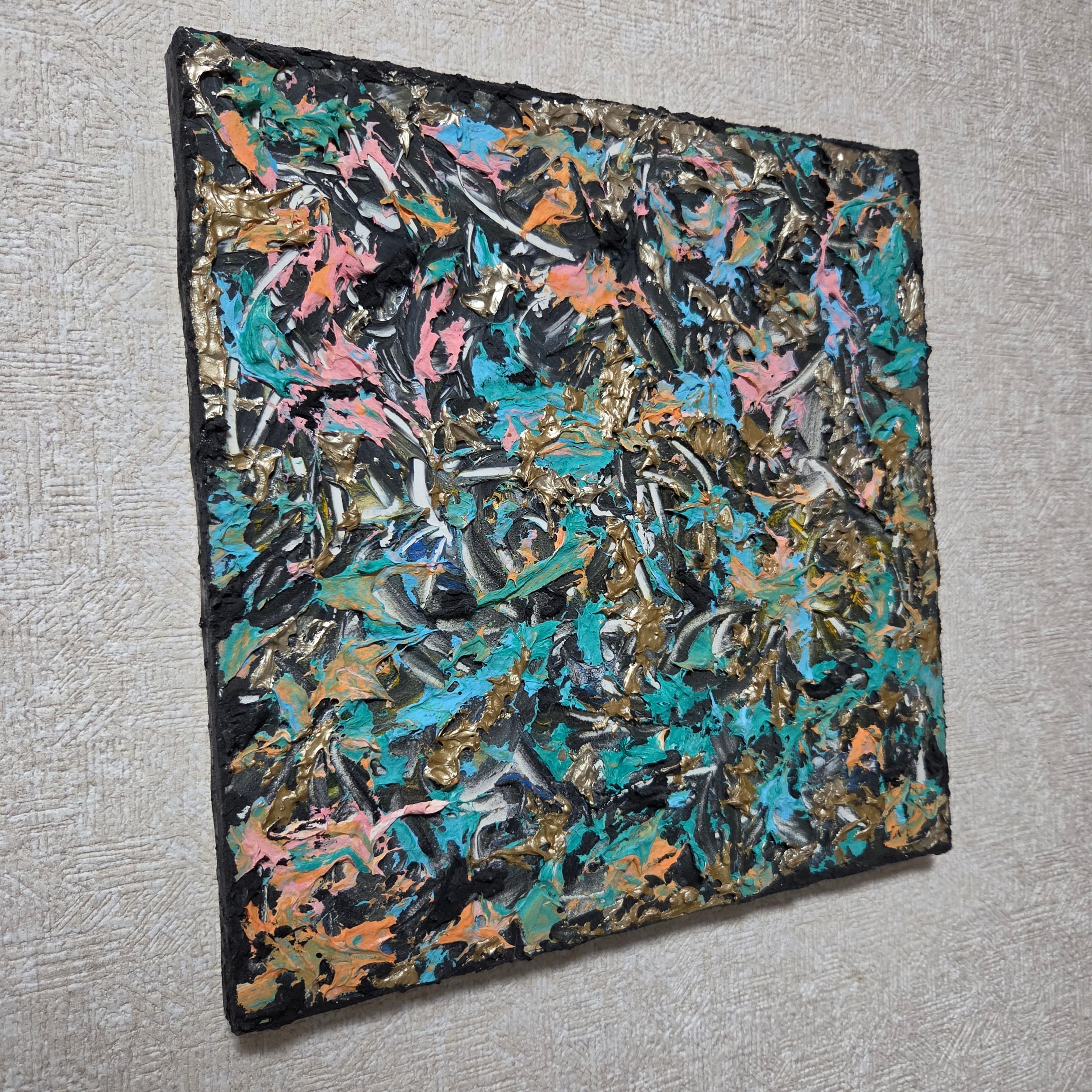 テクスチャーアート モダン 現代アート 原画 抽象画 アクリル画 豪華