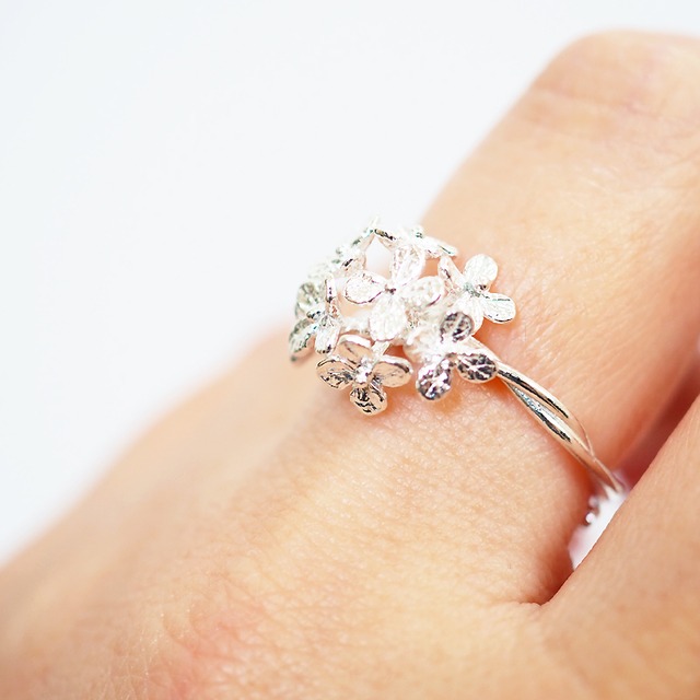 紫陽花のリング(silver)