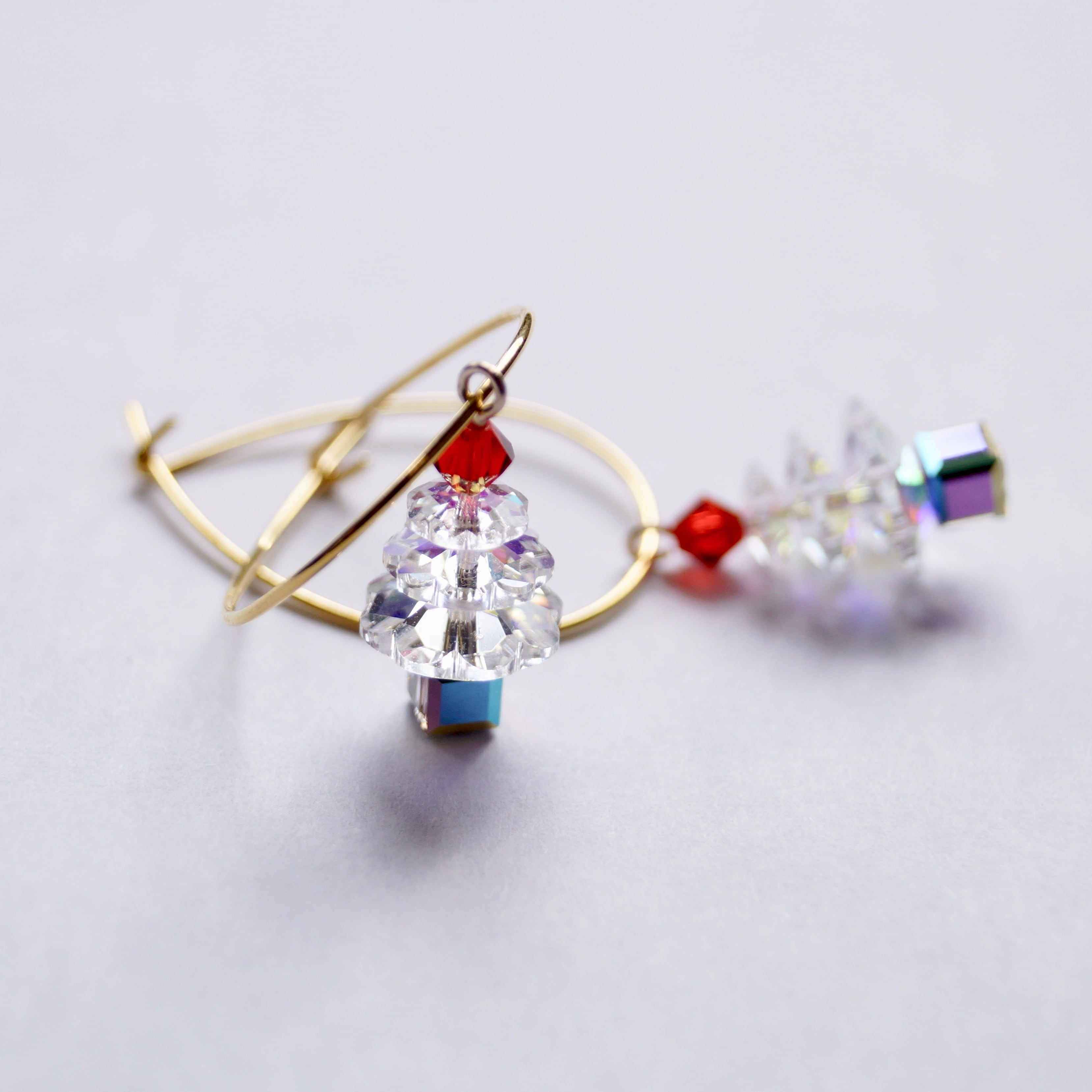 White Xmas・tree ピアス | LZENA