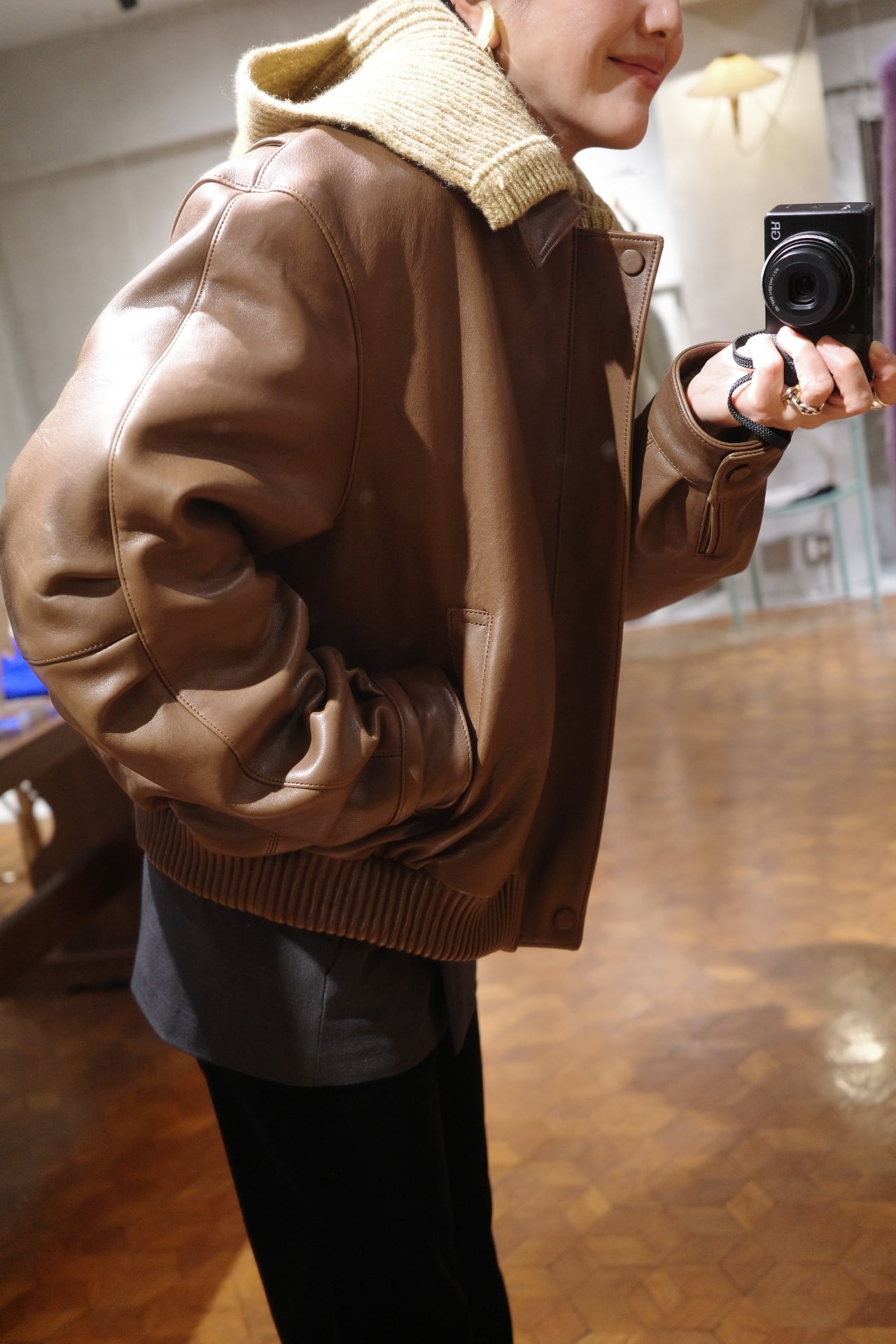 FUMIKA_UCHIDA/SHEEP LEATHER BLOUSON | ikasa.