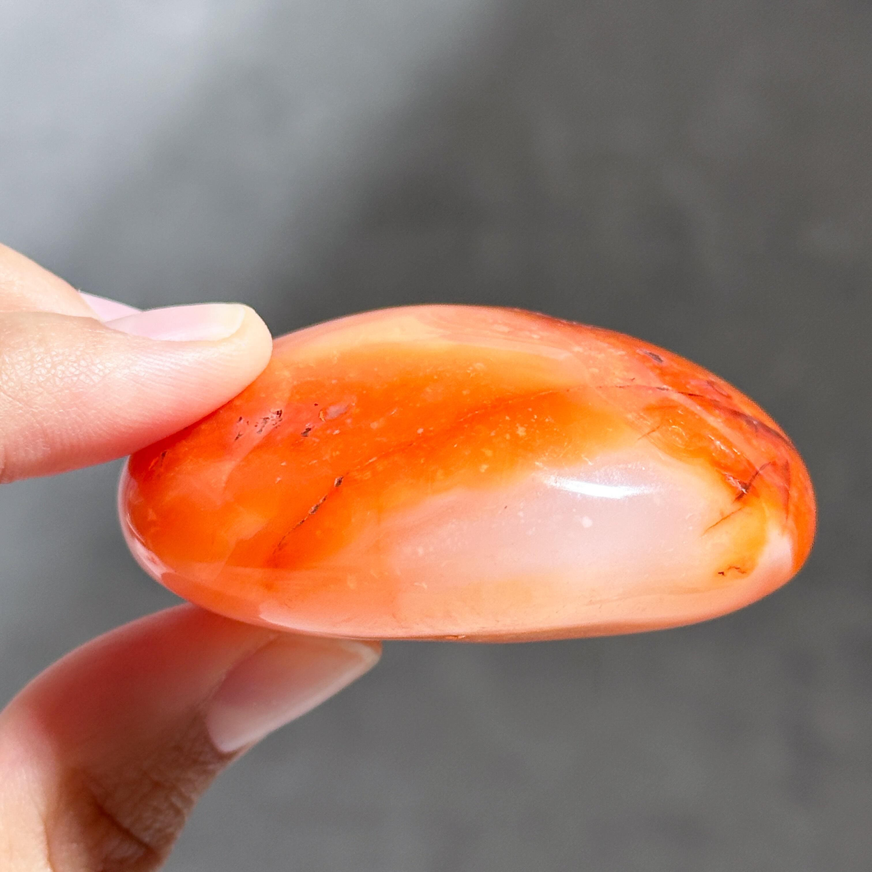カーネリアン パーム 23♢ Carnelian ♢天然石・鉱物・パワーストーン