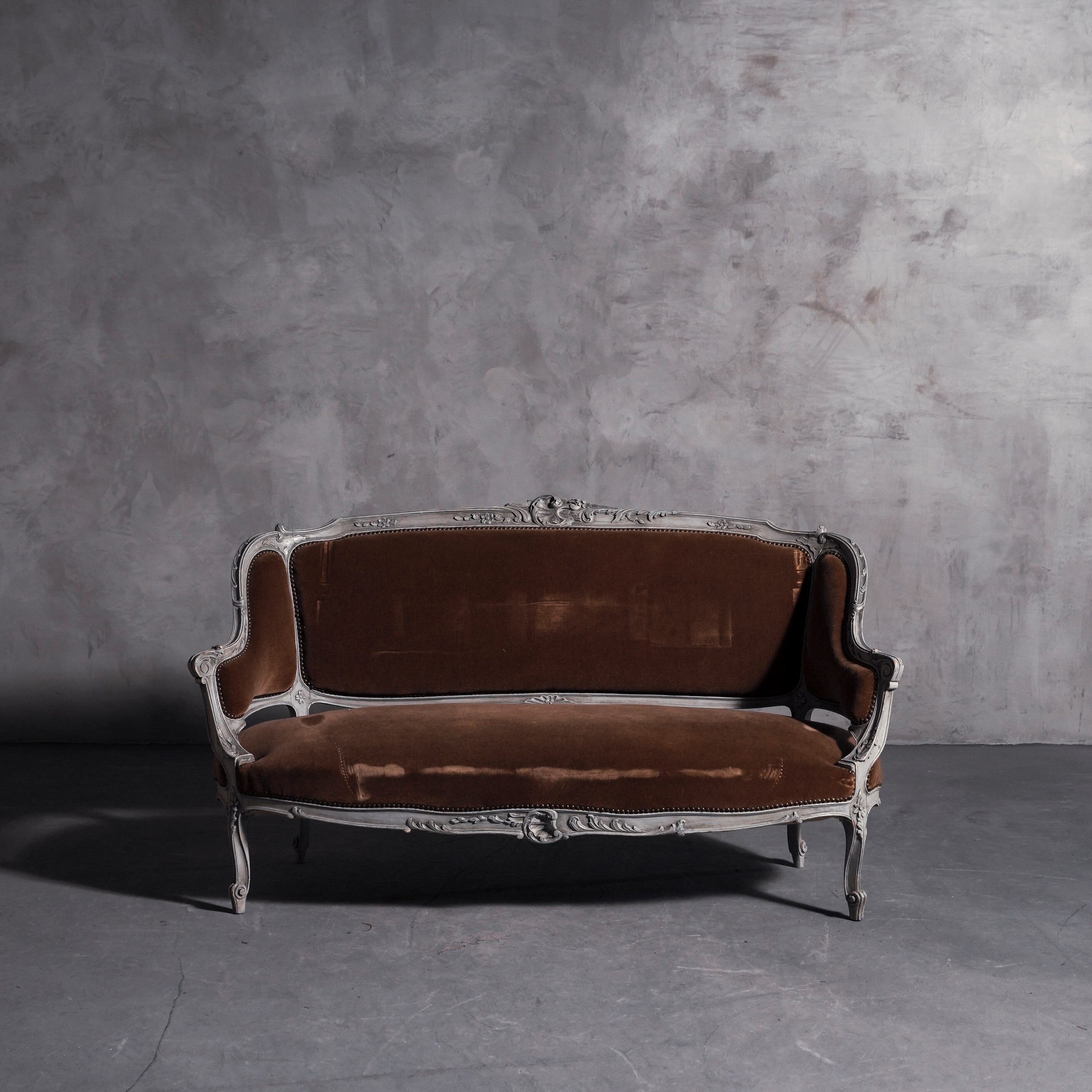 ソファ/3シーター/アンティークソファ/ディスプレイ/撮影小物/ディスプレイ/撮影アイテム/スタジオ/店舗什器