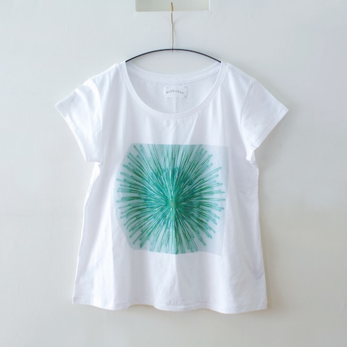 《michirico 2016SS》Hikari print T / white（womens)