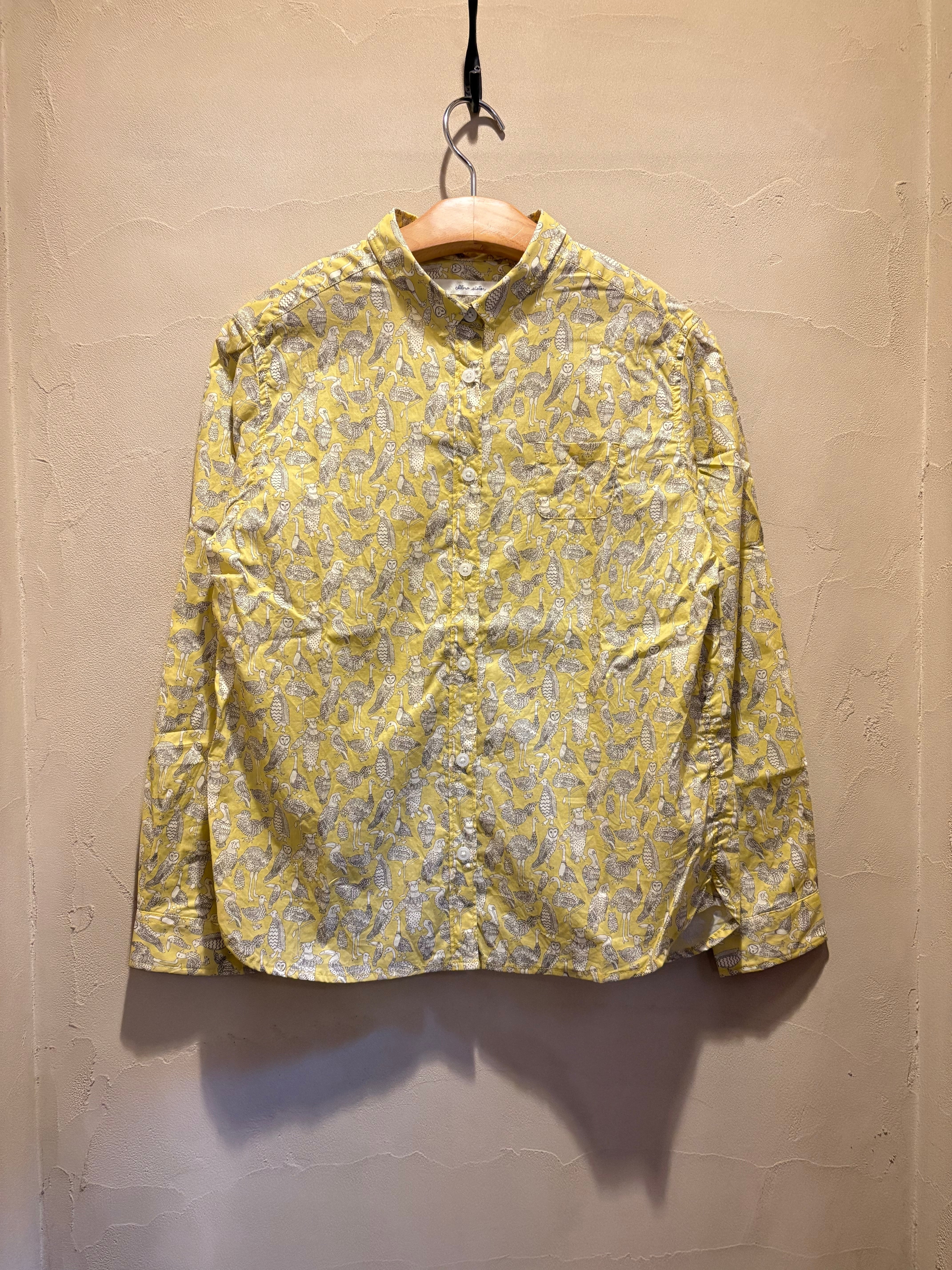 【新品】　ハウスオンザヒル　ロングスリーブシャツ　イエローフラワー ロングシャツブラウス ジャワ イエロー - 山本仁商店オンラインショップ