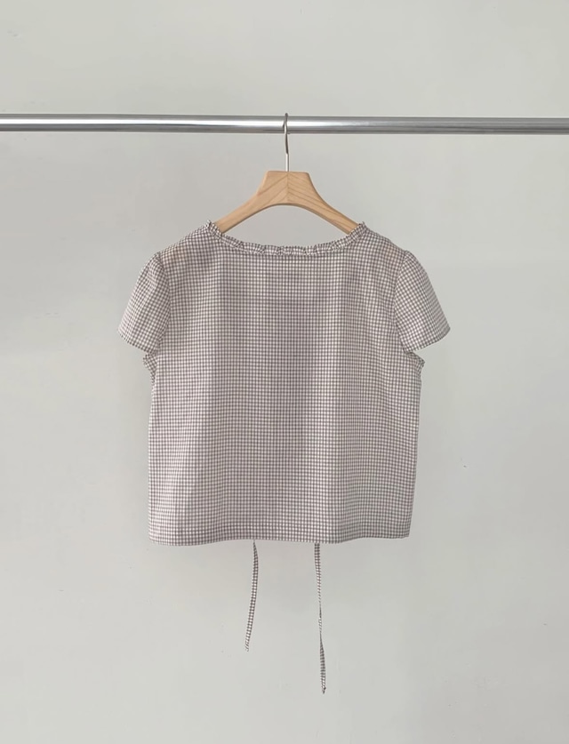 (LITER) soda check blouse