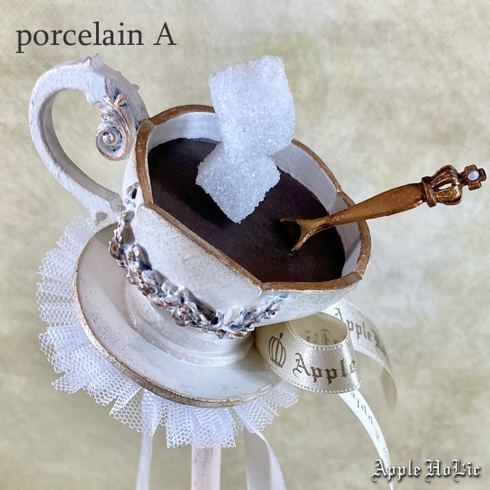 1/6 ドール ハット Tea Cup Hat Porcelain A ポーセリンA | Apple