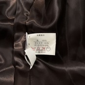 カシミヤ100% Cashmere 襟ファー付き ロング コート F フリーサイズ /レディース/ダークブラウン/カシミア