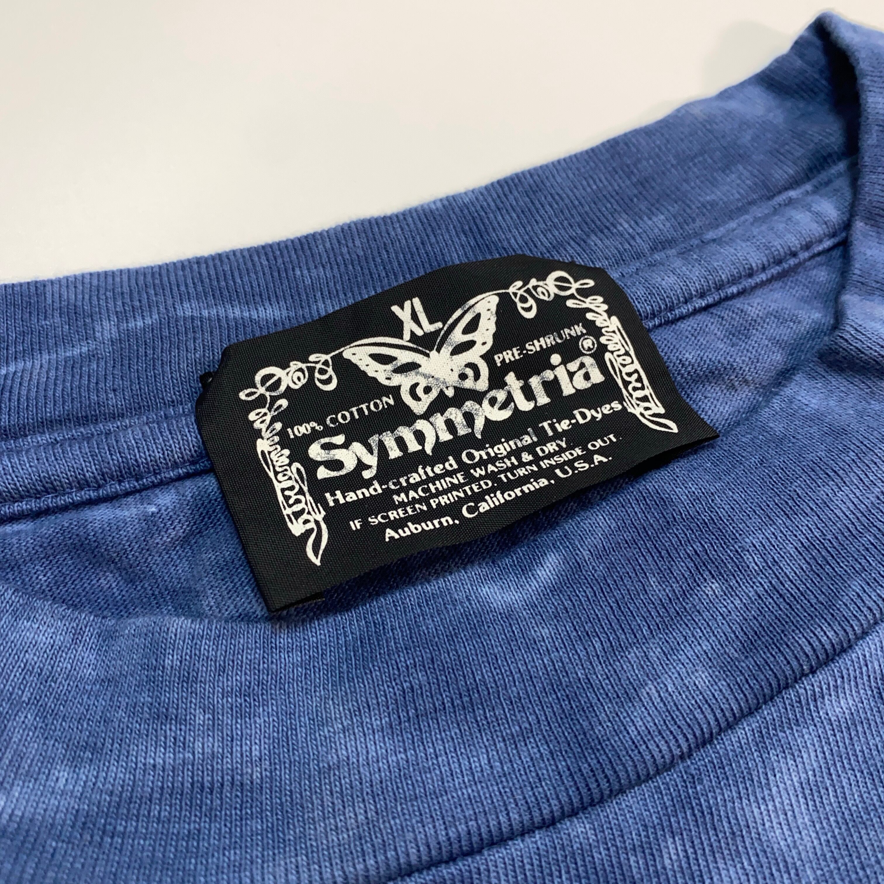 MC001 [Symmetria] 80s-90s Motley Crue タイダイ Tシャツ ブルー系 XL