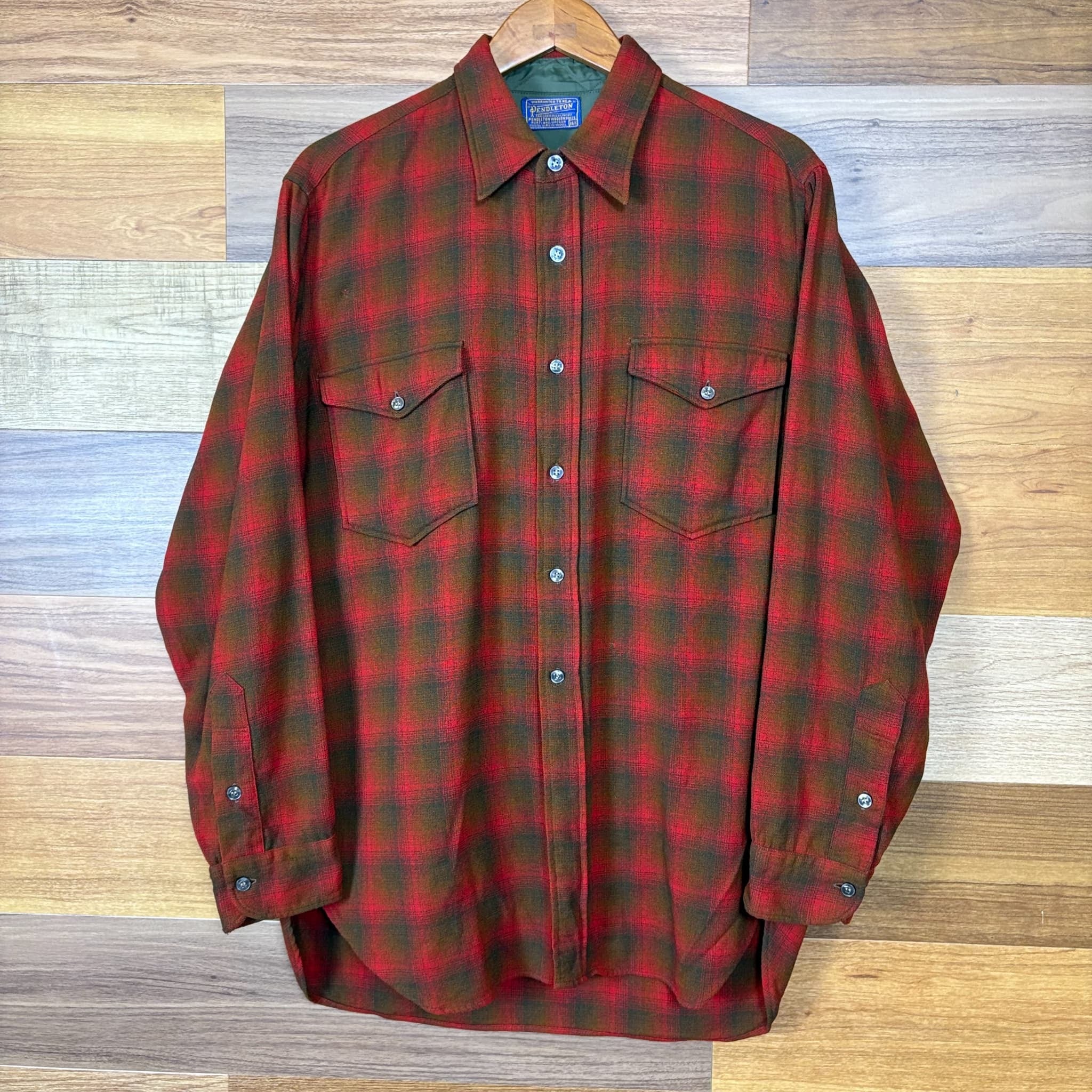 50s Pendleton ペンドルトン ウールシャツ 長袖シャツ サイズ 16 1/2