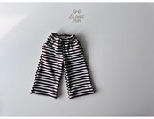 ルプティモ / le petit mo / ストライプターンアップパンツ / 韓国子供服 / キッズ / 26winter〖取寄〗*XS~XL*