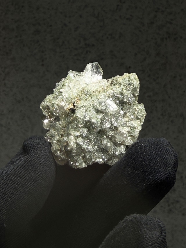 クォーツクラスター×クローライト【ML-0173】インド マニハール