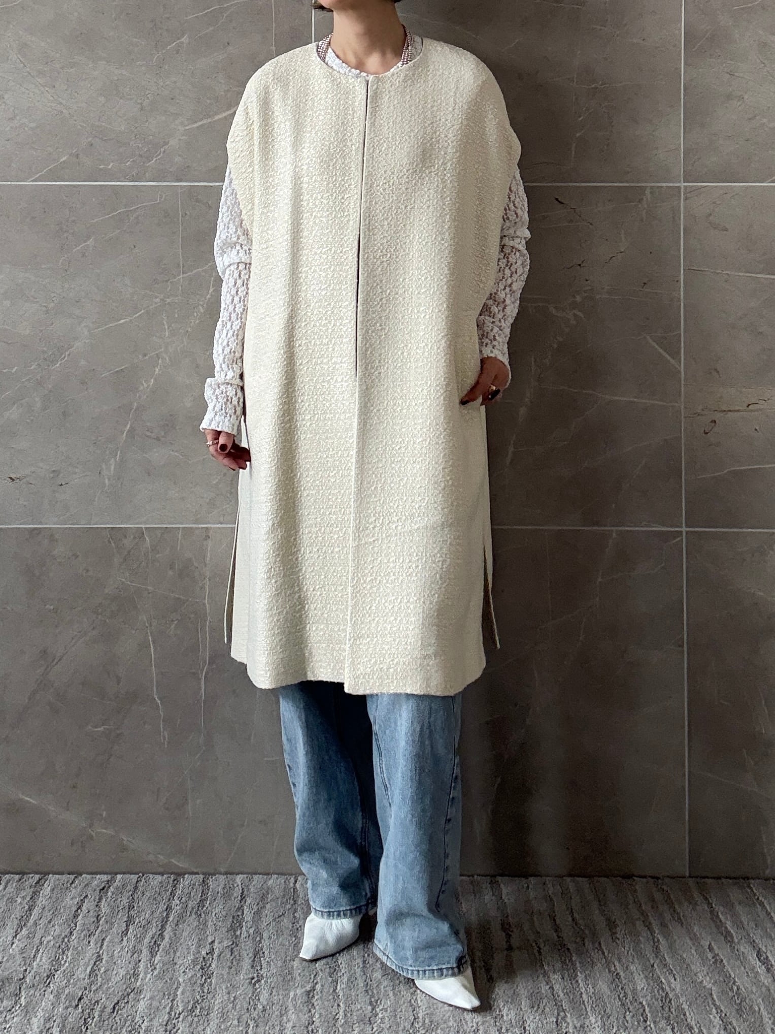 ツイードコクーンジレ