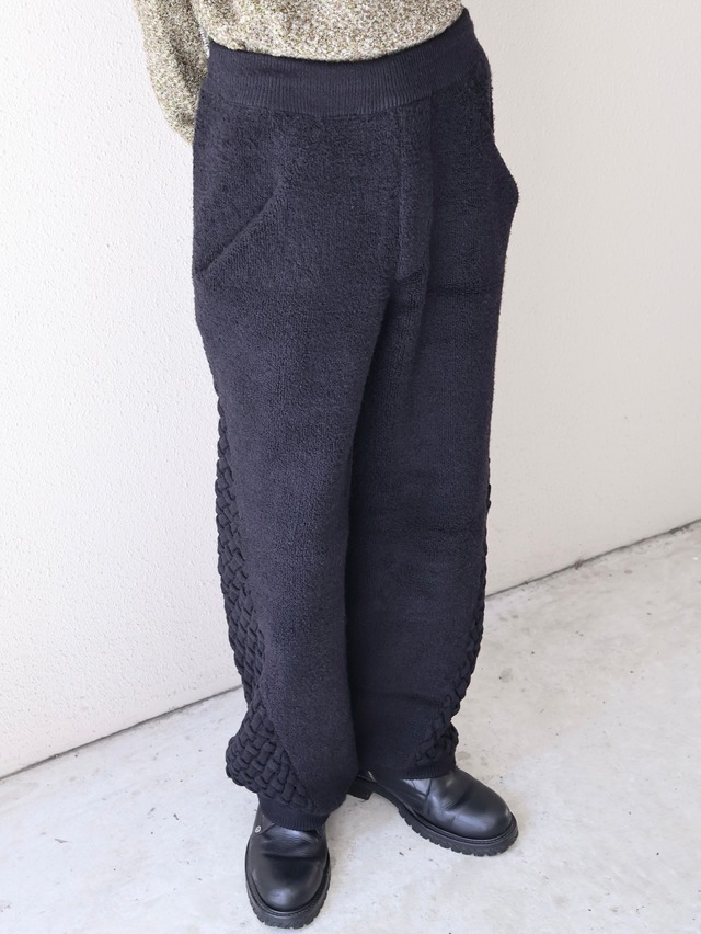 【ISA BOULDER】WOVENSIDE TROUSERS/black