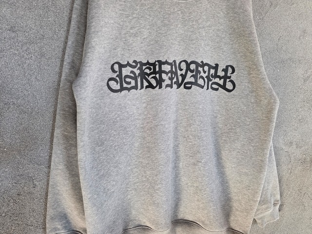 gravity ”type casper ”   CREWNECK(GRAY)