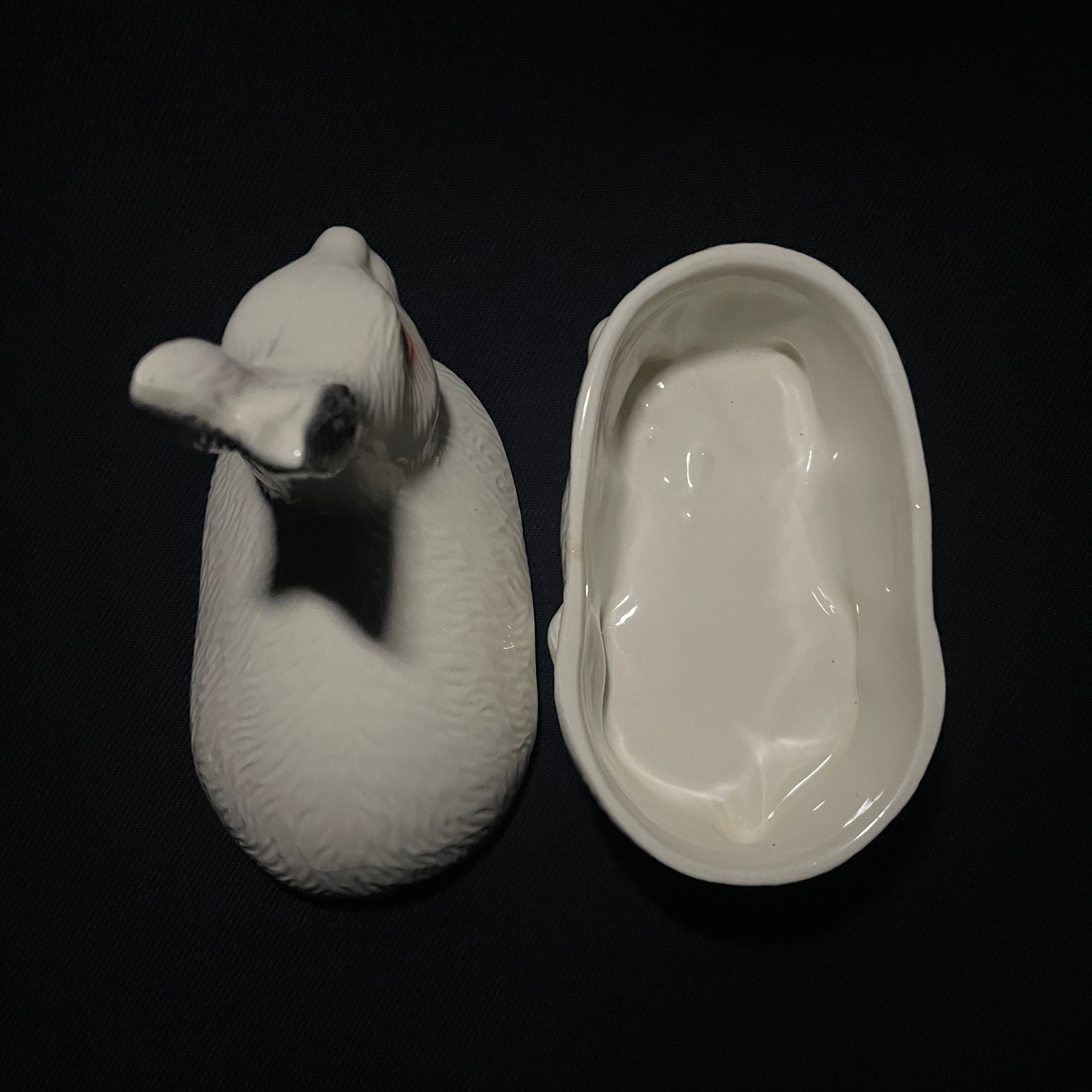 アヒル型陶器容器 Amazon.co.jp: 創意的なアヒルの漫画の陶磁器の食器のソースの皿