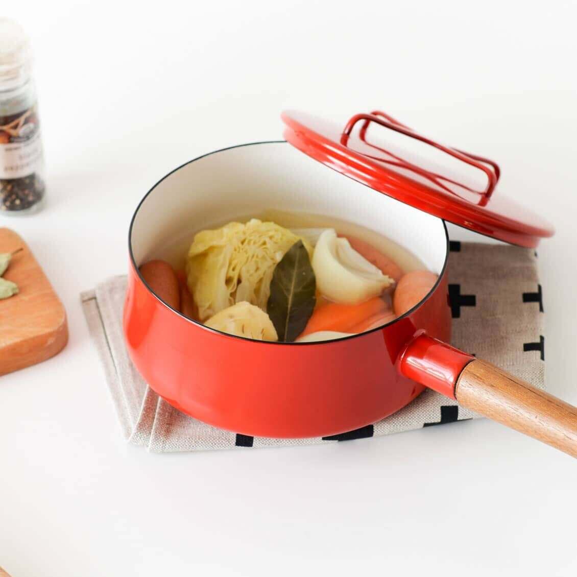 DANSK 片手鍋 18cm 赤 IH対応 未使用 片手鍋のおすすめ人気ランキング