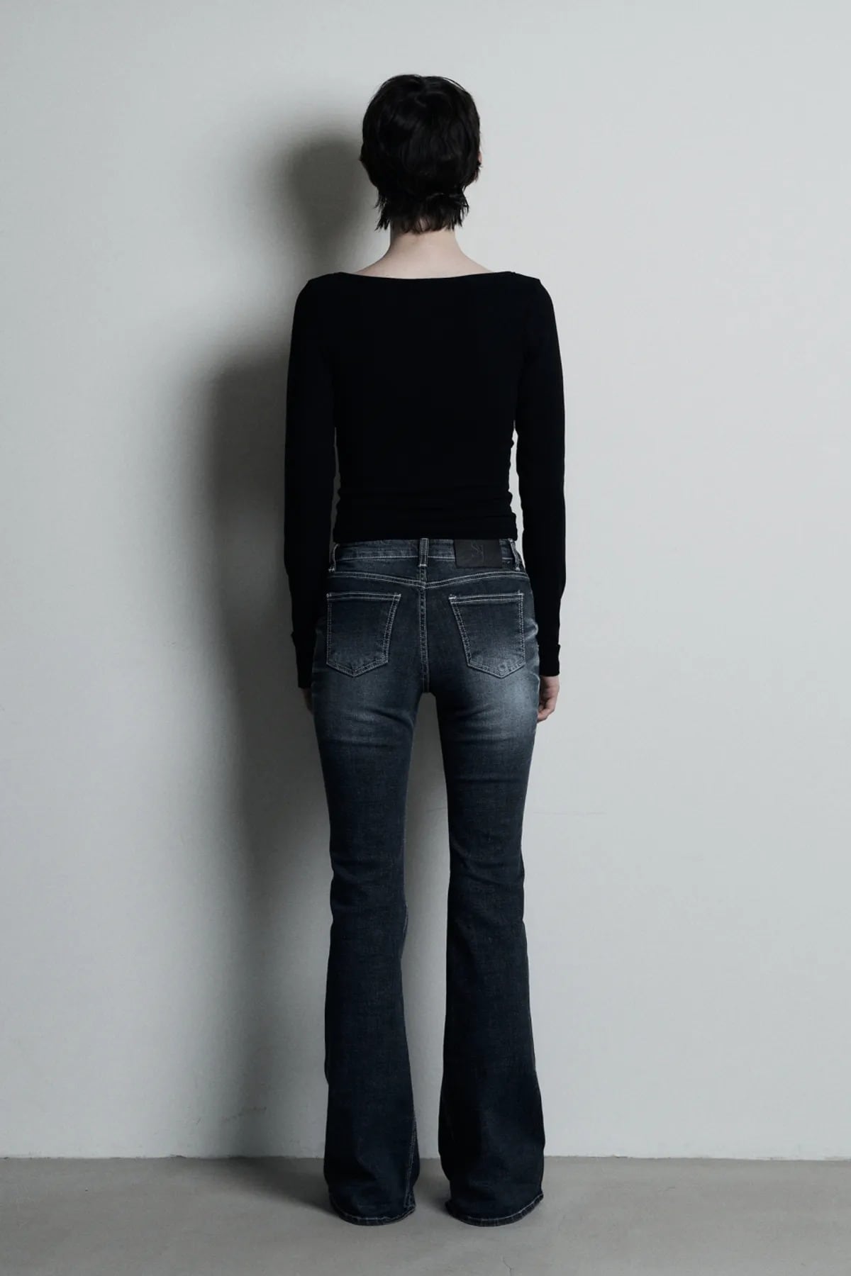 パンツ synerjyn CAT WASHING DENIM PANTS aespa ☆aespa ジゼル 着用！！【SYNERJYN】CAT WASHING DENIM PANTS DEEP