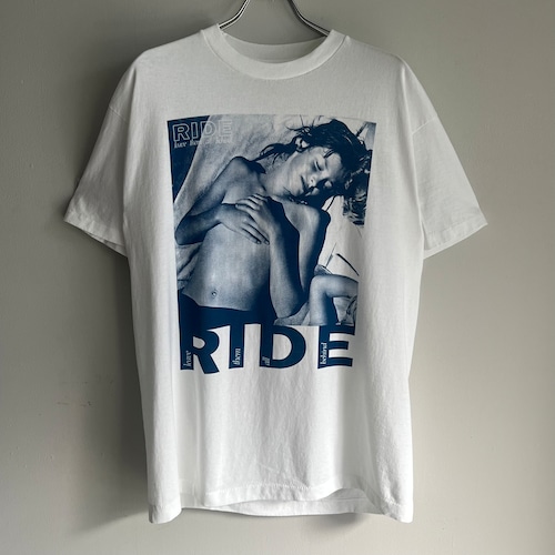 RIDE ライド フォトTシャツ L ホワイト ONEITA 両面プリント