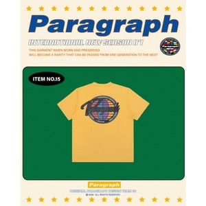 [PARAGRAPH] Rainbow scotch short sleeves t-shirt 正規品 韓国ブランド 韓国ファッション 韓国代行 長袖 ロングTシャツ