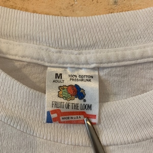 【FRUIT OF THE LOOM】80s 90s イタリア Tシャツ M