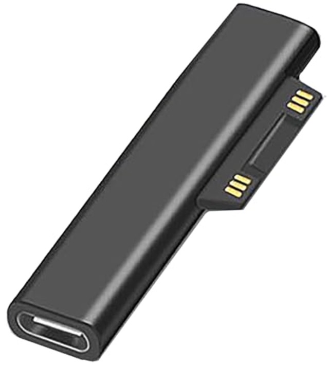 USB-C to Surface Pro 急速充電アダプタ 15V/3A 65W PD Type-C充電器必要 Surface Pro 7/6/5/4/3/X Surface Go1/2 Surface Laptop 1/2/3/4/5 Book タブレット対応 (A)