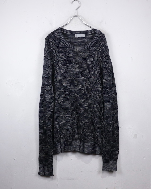 【Caka act2】"MISSONI" Mulch Color Loose Pullover Knit