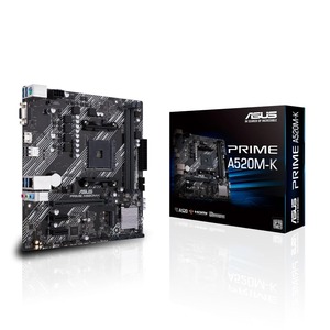 【人気】ASUS PRIME A520M-K AMD Ryzen 5000シリーズ AM4 対応 A520 チップセット 搭載 mATX マザーボード/国内正規品