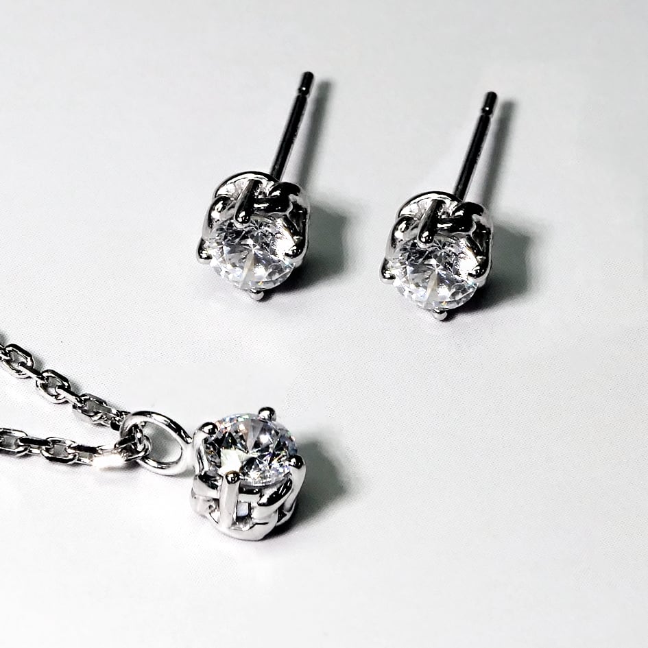 【一粒ネックレス】SV925 ネックレス 0.3ct ネックレス 4本爪 ソリティア ネックレス モアサナイト ネックレス ダイヤモンド ネックレス シルバーネックレス