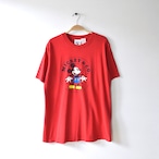 90S ヴィンテージ ディズニー ミッキーマウス Tシャツ ミッキー＆カンパニー メンズM 赤色 DISNEY 古着 @BB0226