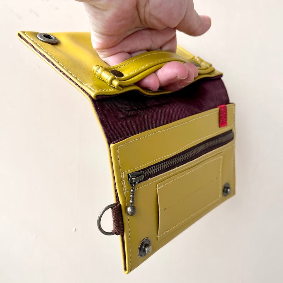 二つ折り - leather 革 [巻きタバコケース] YEL / ELITE | 惡匠SHOP