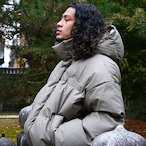 OG LOGO LUXURY FUR PUFFER JACKET