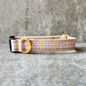 首輪 Frill flower pink 2cm幅