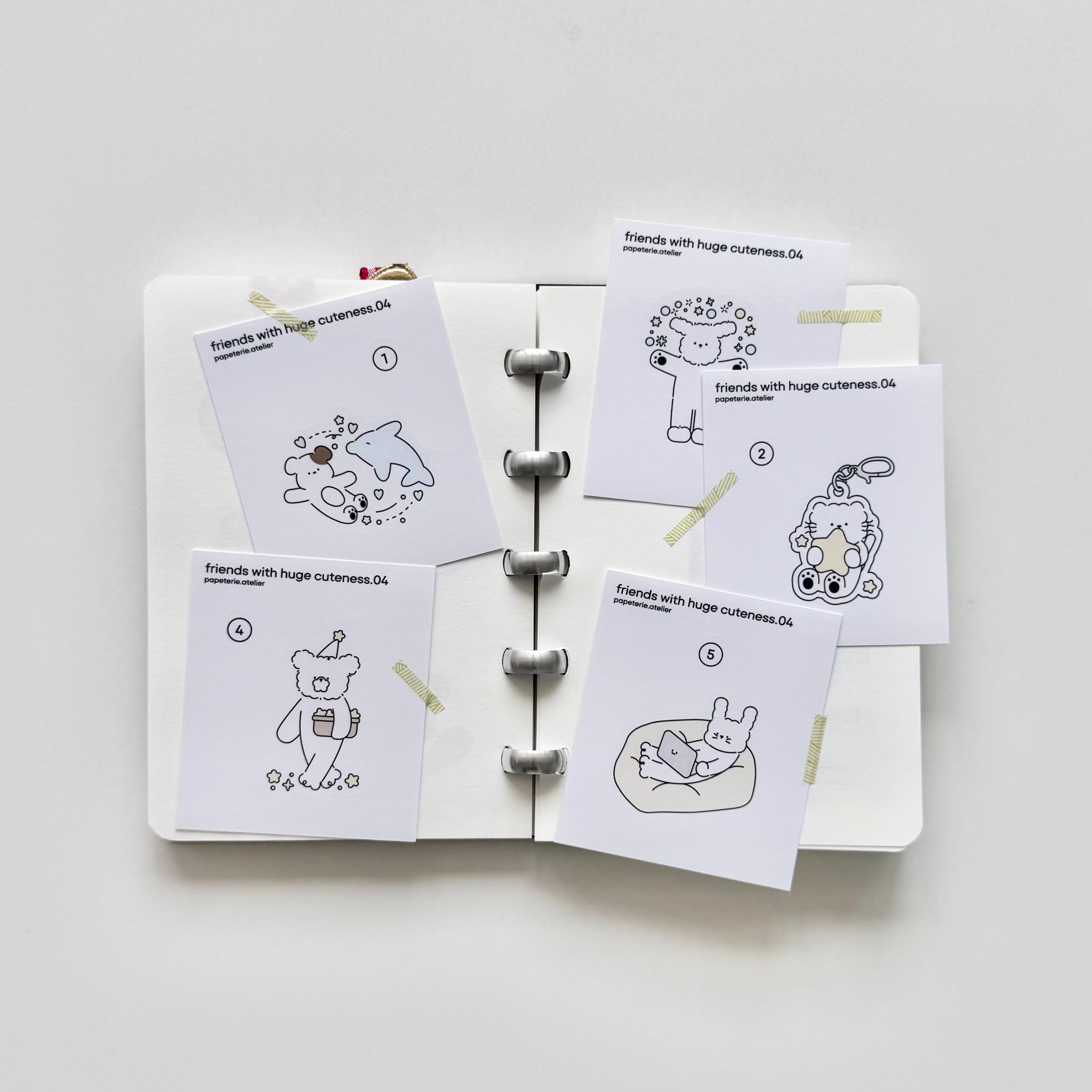 papeterie.atelier 〔friends with huge cuteness 04〕