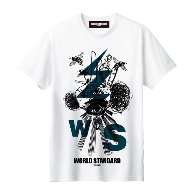 WORLD STANDARD/クルーネックプリントTシャツ/WSHT-089