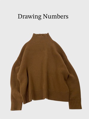 Drawing Numbers / ドローイングナンバーズ 【インフルエンサーコラボ】 接結ルーズタートルニット