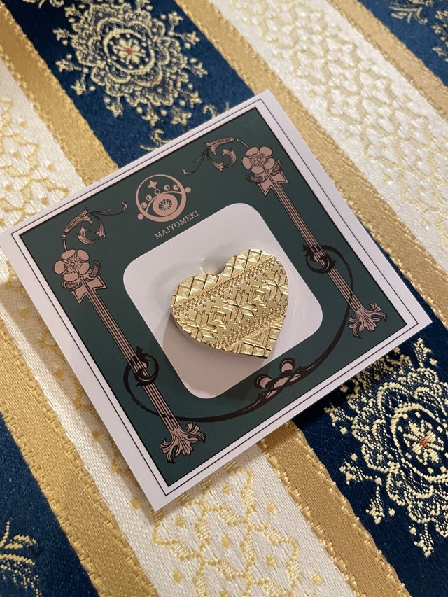 【シーリングスタンプ／封蝋印】04：in my heart《アミュレット・３DCUT》｜編み物・セーター・ノルディック