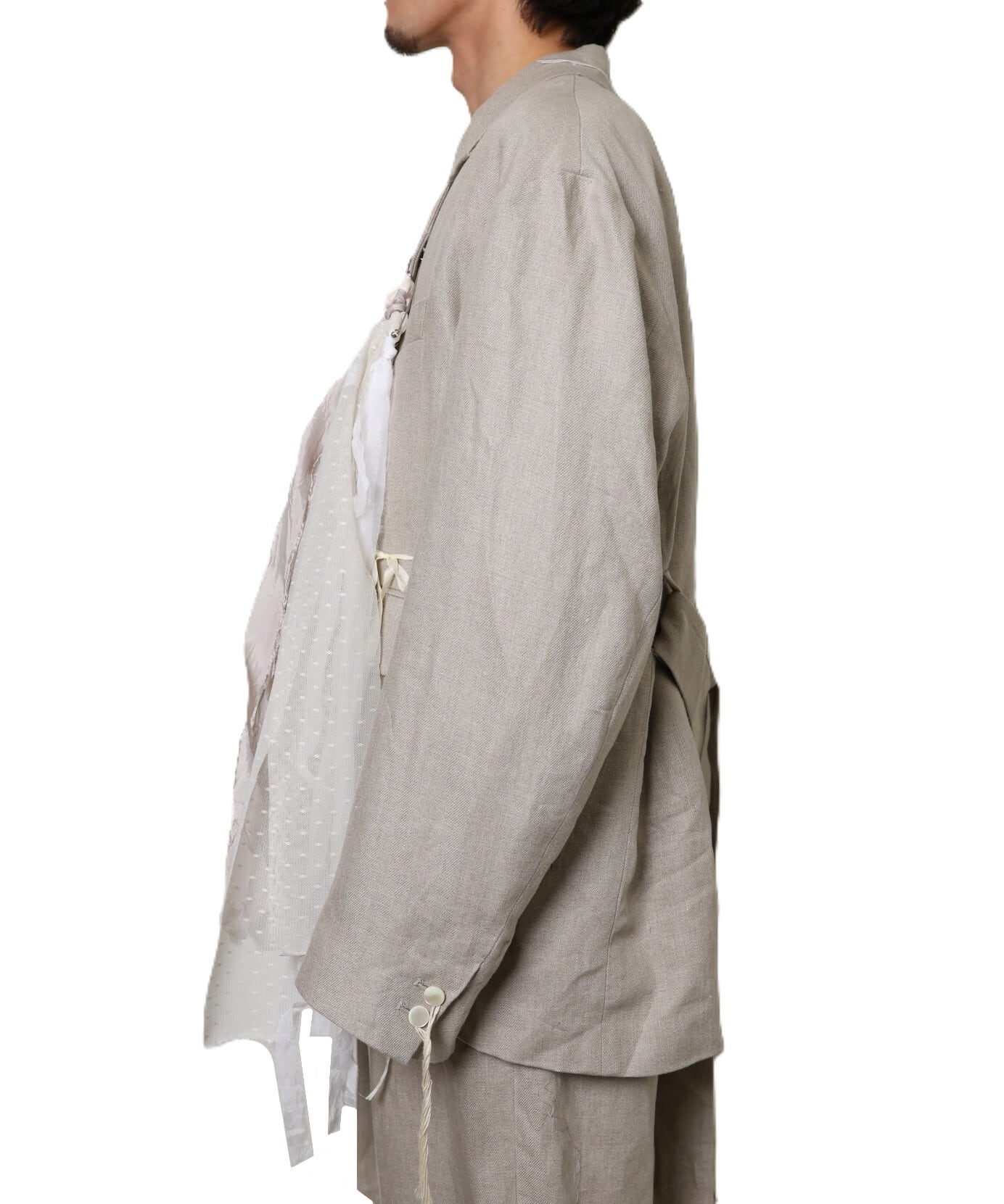 Midorikawa / MID26SS-JK05 LINEN JACKET (IVORY) | AfterSchool
