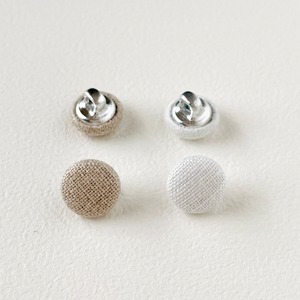 色が選べる　リネンくるみボタン　シャツサイズ11.5mm  2個セット
