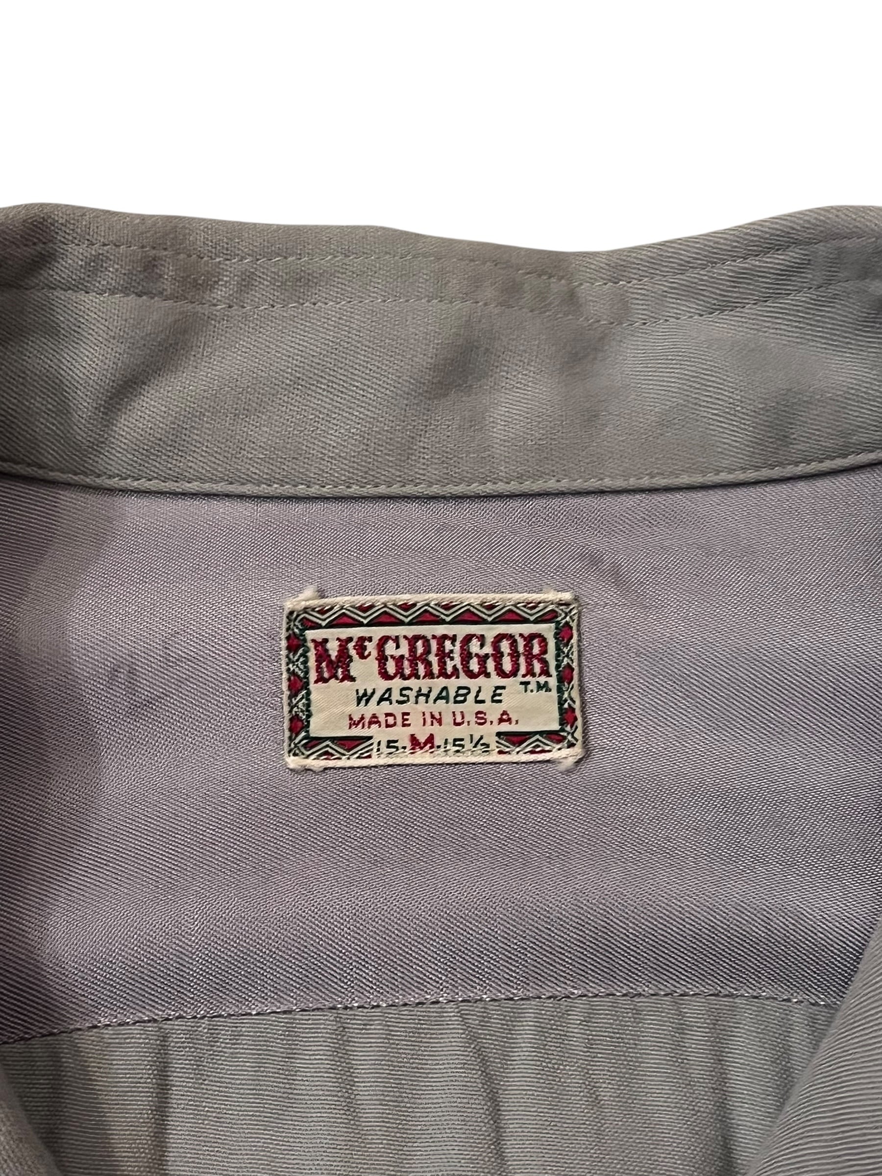 50s McGREGOR Rayon Gabardine Shirt 50年代 マクレガー レーヨン