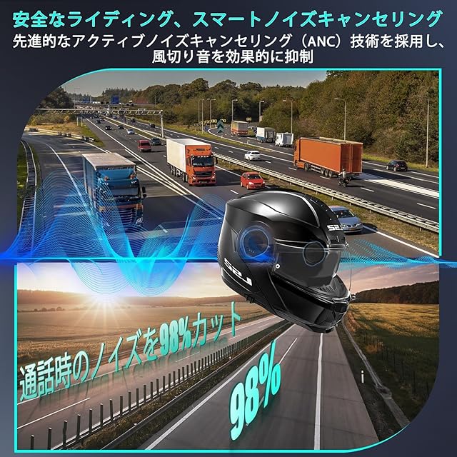 FEYA バイク用ヘルメットヘッドセット リモコン付き - 取り付け不要