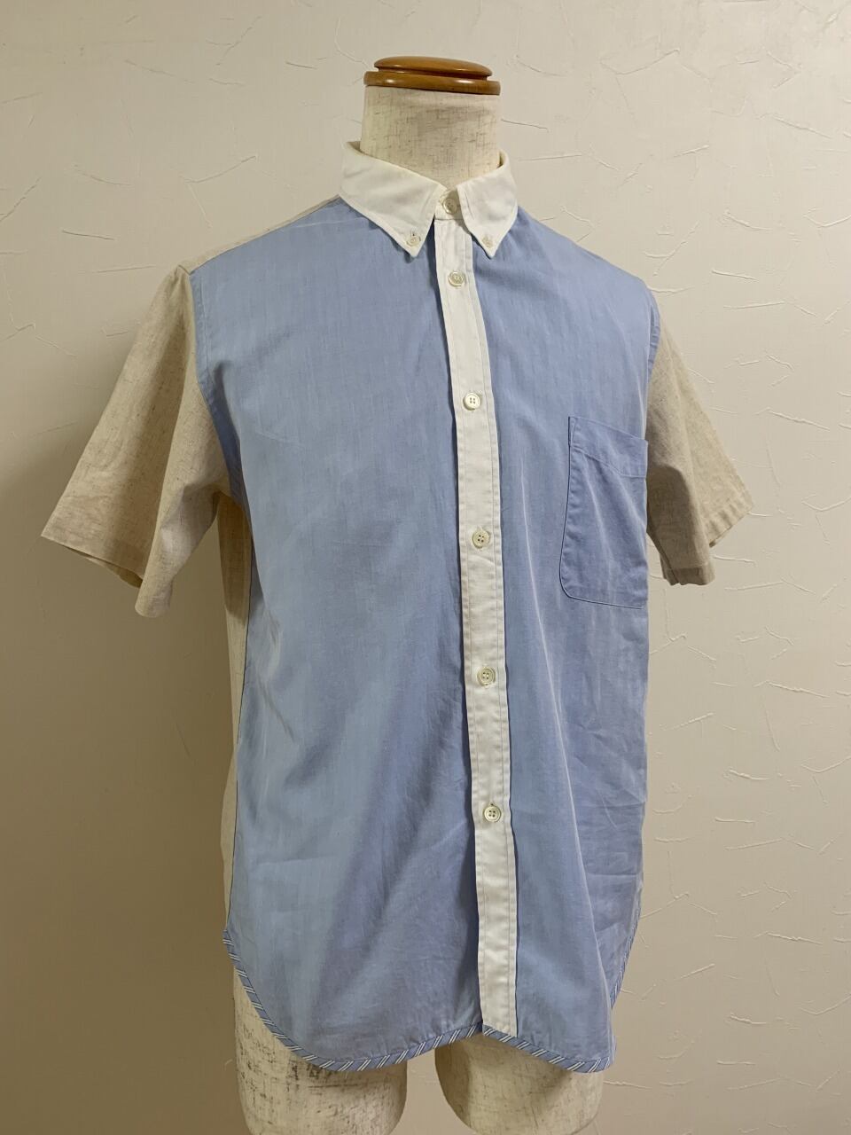 Switched Design Short Sleeve Shirt "COMME des GARÇONS HOMME"