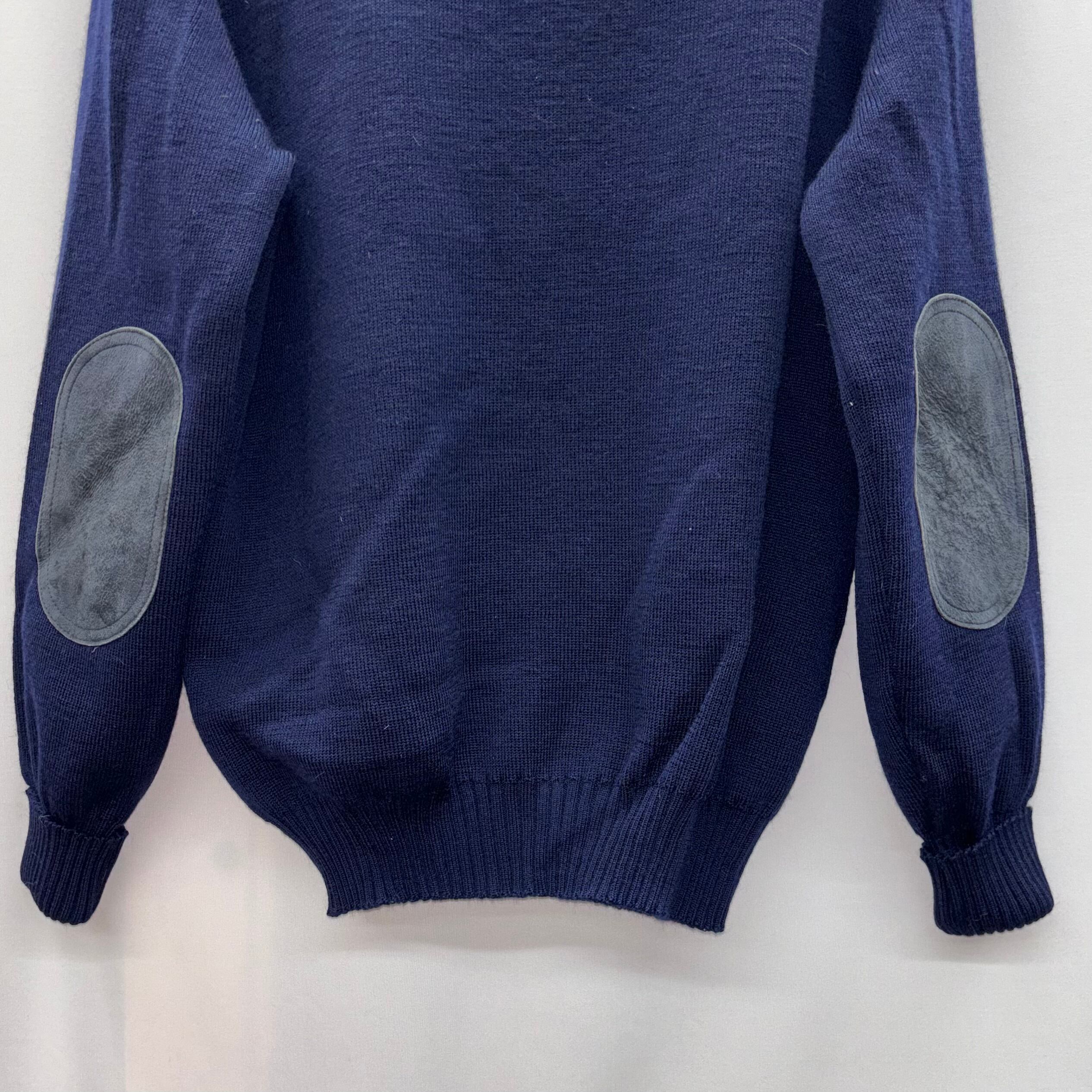 90s BURBERRY バーバリー ネイビー コマンドセーター ウールニット 90s burberrys knit バーバリー ニット コマンドセーター Burberry