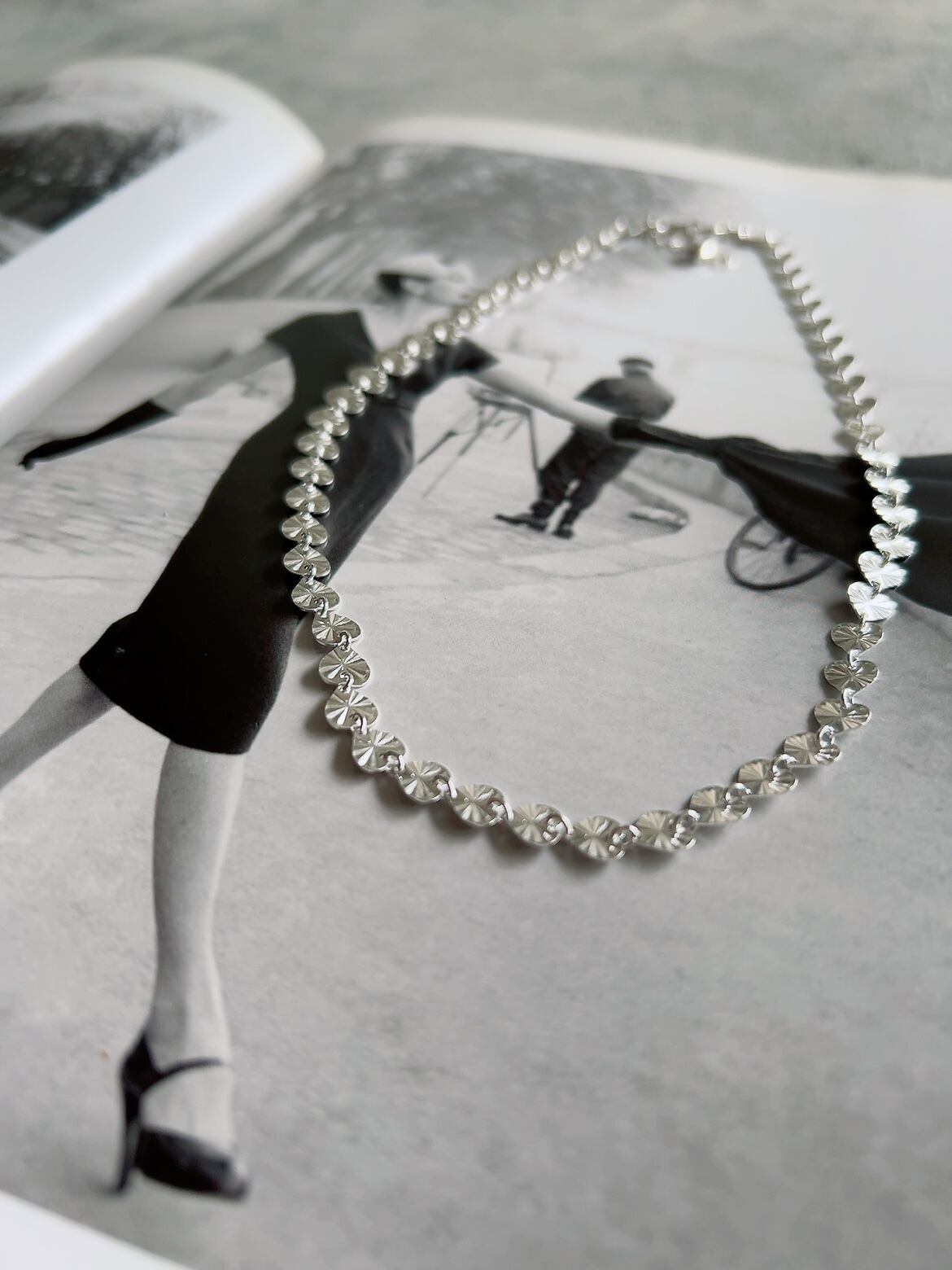 ハートチェーンネックレス シルバー | 上品なアクセサリー | こだわり