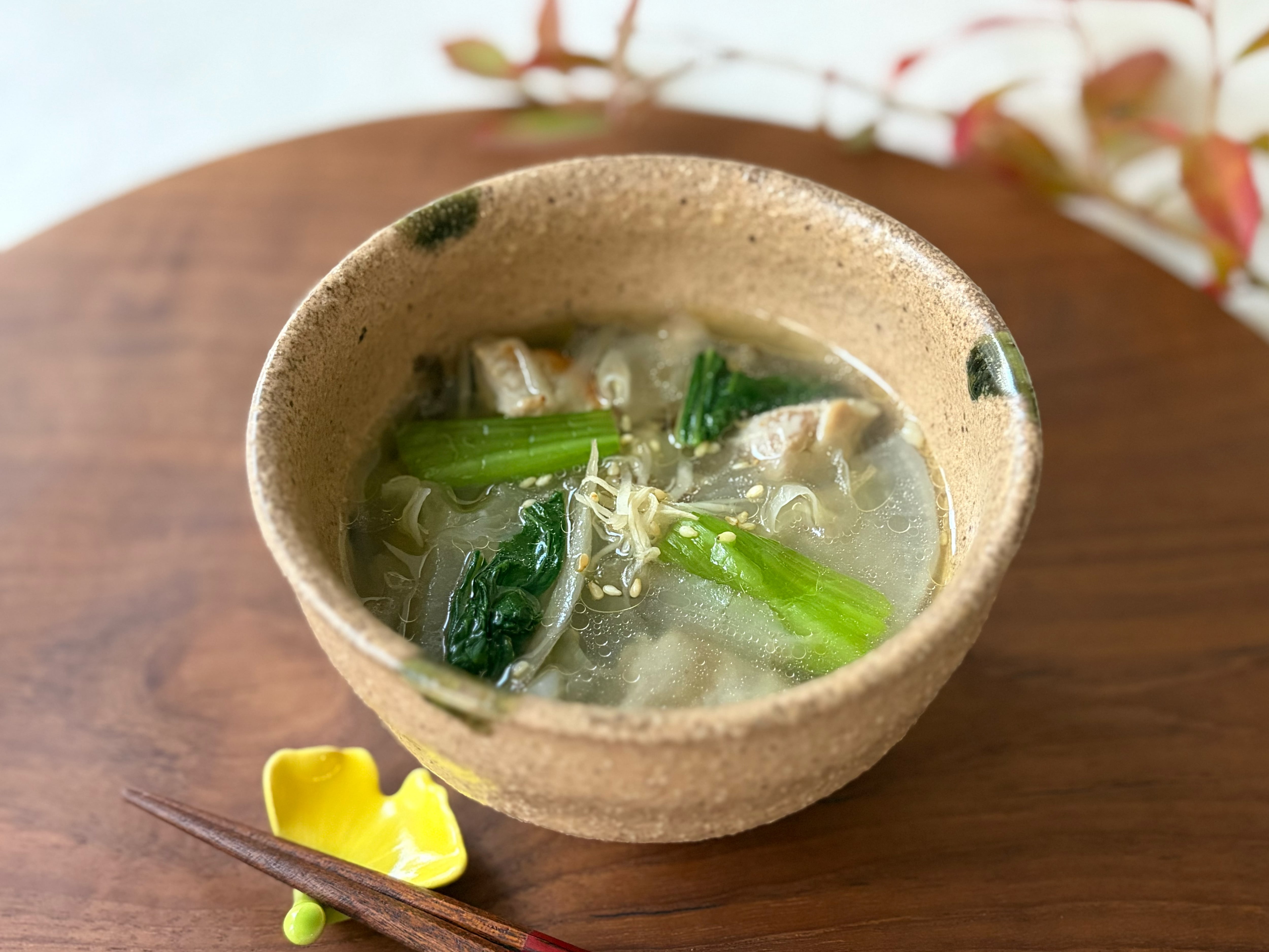 鶏と根菜のうるおいスープ【Stockful×うぶすなコラボ】