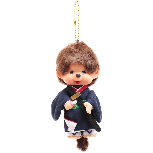 お着物モンチッチ　キーチェーン　男の子　剣豪