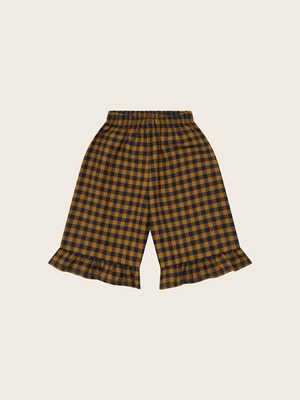 ORGANIC ZOO　Blueberry Gingham Frill Culottes