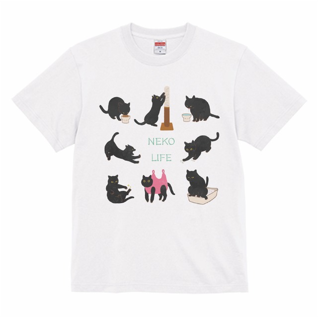 ねこイラストTシャツ 03－2 | nekoneko motif（ねこねこモチーフ）