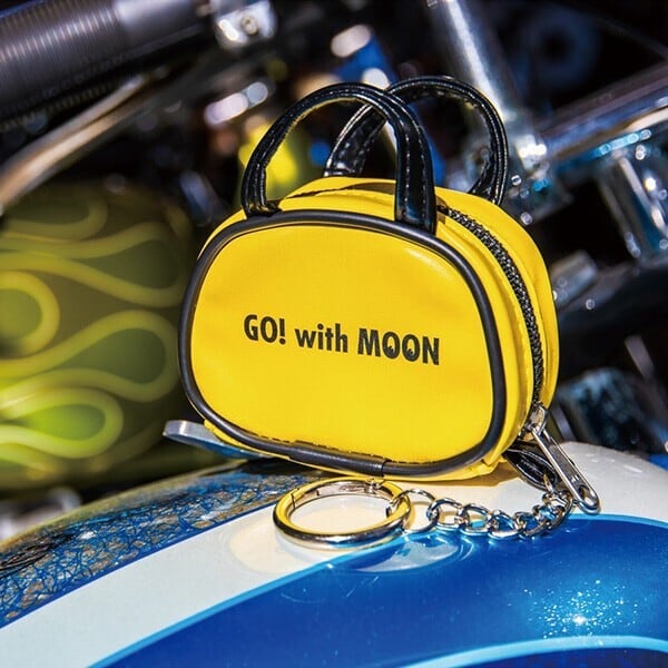【 MOON / MOONEYES / ムーン アイズ 】 MOON Mini Bag Pouch Key Ring ムーン ミニ バッグ ポーチ キーリング / ホットロッド〚アメリカン雑貨 アメトイ〛