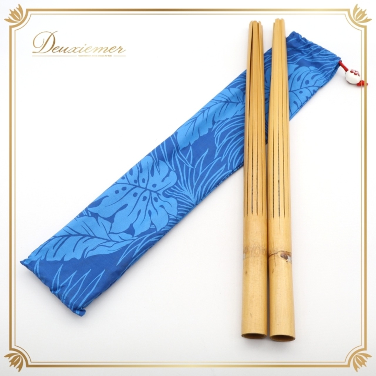 フラダンス プイリ ブラウン系 小物 小道具 茶 青 木製 フラ ダンス タヒチアン ケース セット ケース付き 舞台 ステージ ダンス小物 ダンス用品 レッスン 練習 イベント 艶 光沢 ペア ブルー系