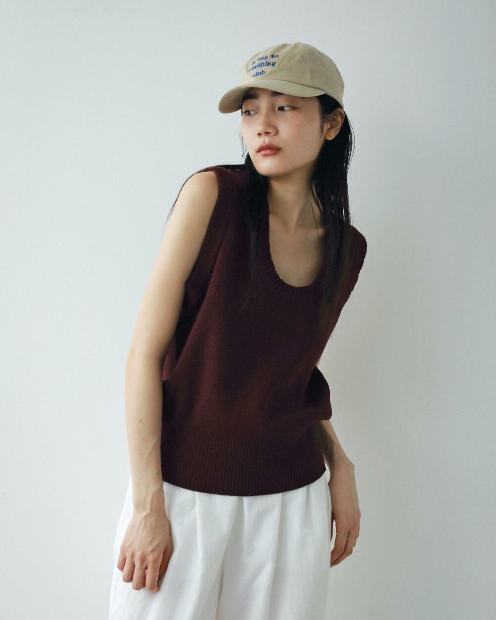 Round Knit Vest ラウンドニットベスト　[anuke］ anuke 】Round Knit Vest | valance 福井｜レディース セレクト